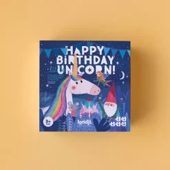 6 Lat+|3 Lata + | Londji Puzzle progresywne Urodziny Jednorożca