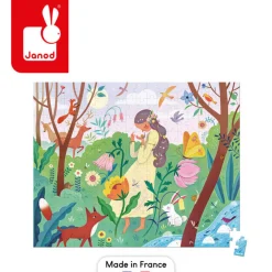 8 Lat+|6 Lat+ | Janod Puzzle w walizce Matka natura 200 elementów