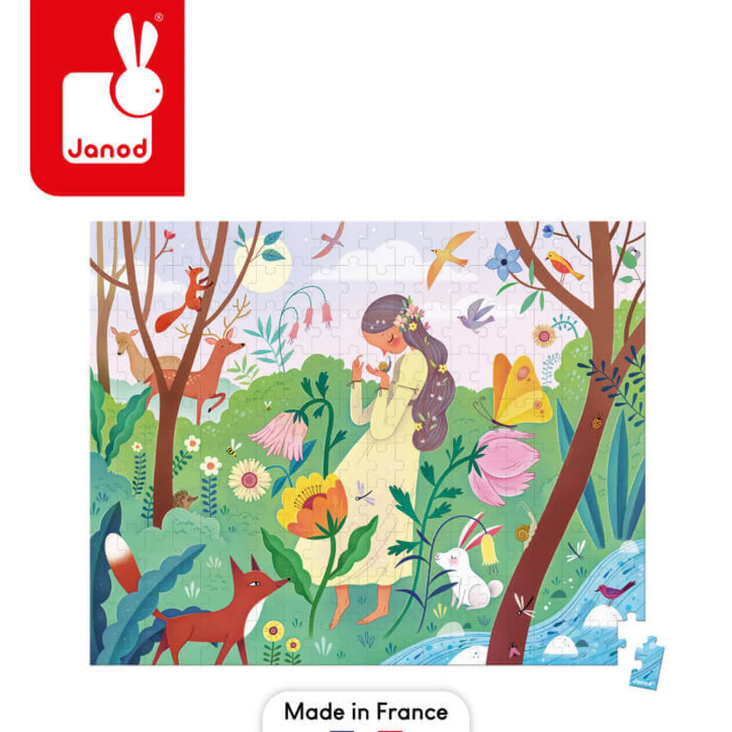 8 Lat+|6 Lat+ | Janod Puzzle w walizce Matka natura 200 elementów