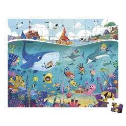 8 Lat+|6 Lat+ | Janod Puzzle w walizce Podwodny świat 100 elementów 6+