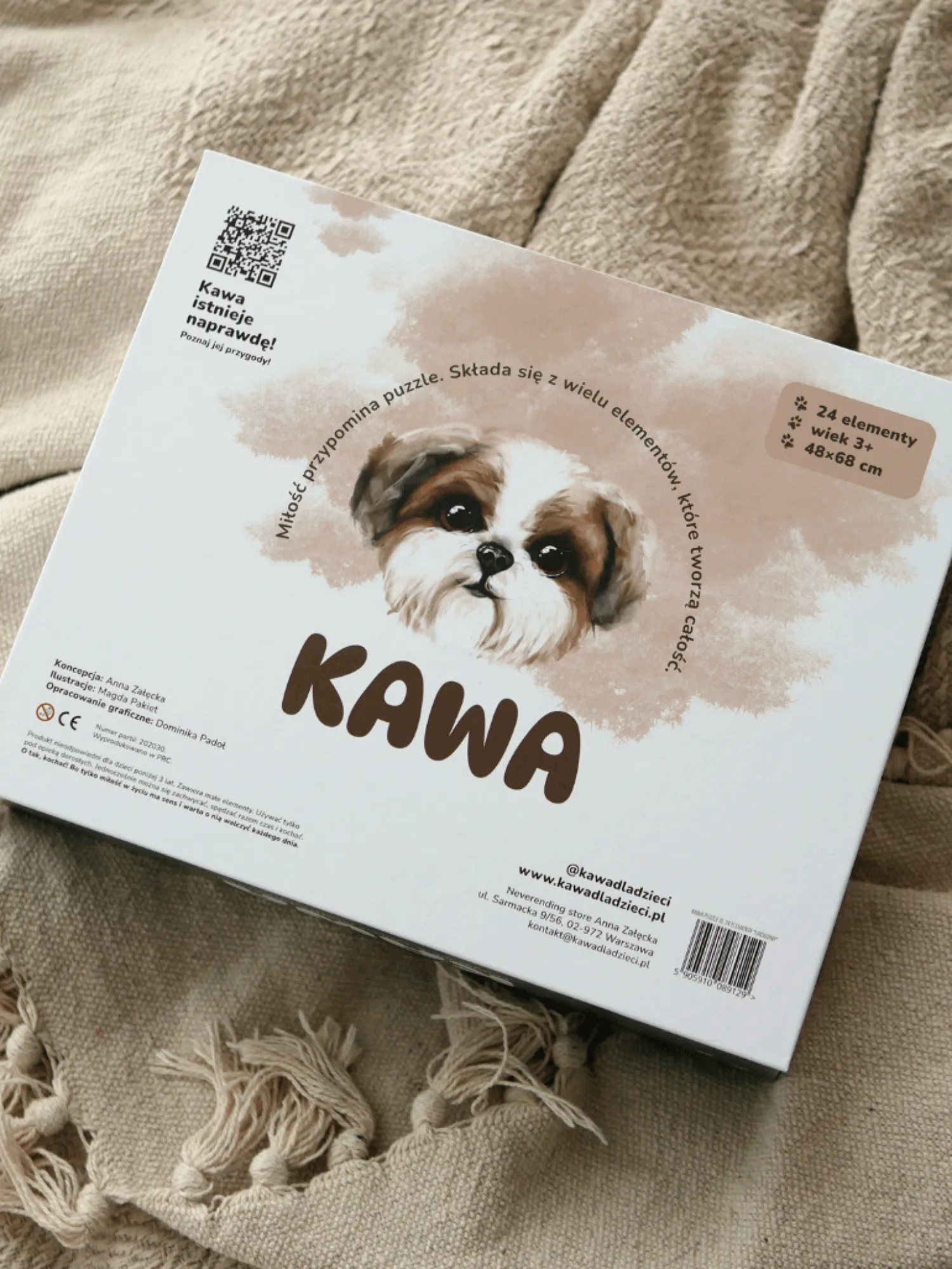2 Lata +|Puzzle | Neverending store Anna Załęcka Puzzle XL prezentowe 24 elementy "Urodziny"