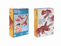 8 Lat+|6 Lat+ | Londji Puzzle z grą obserwacyjną Odkryj Dinozaury