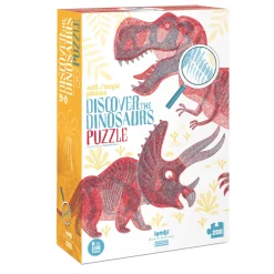 8 Lat+|6 Lat+ | Londji Puzzle z grą obserwacyjną Odkryj Dinozaury