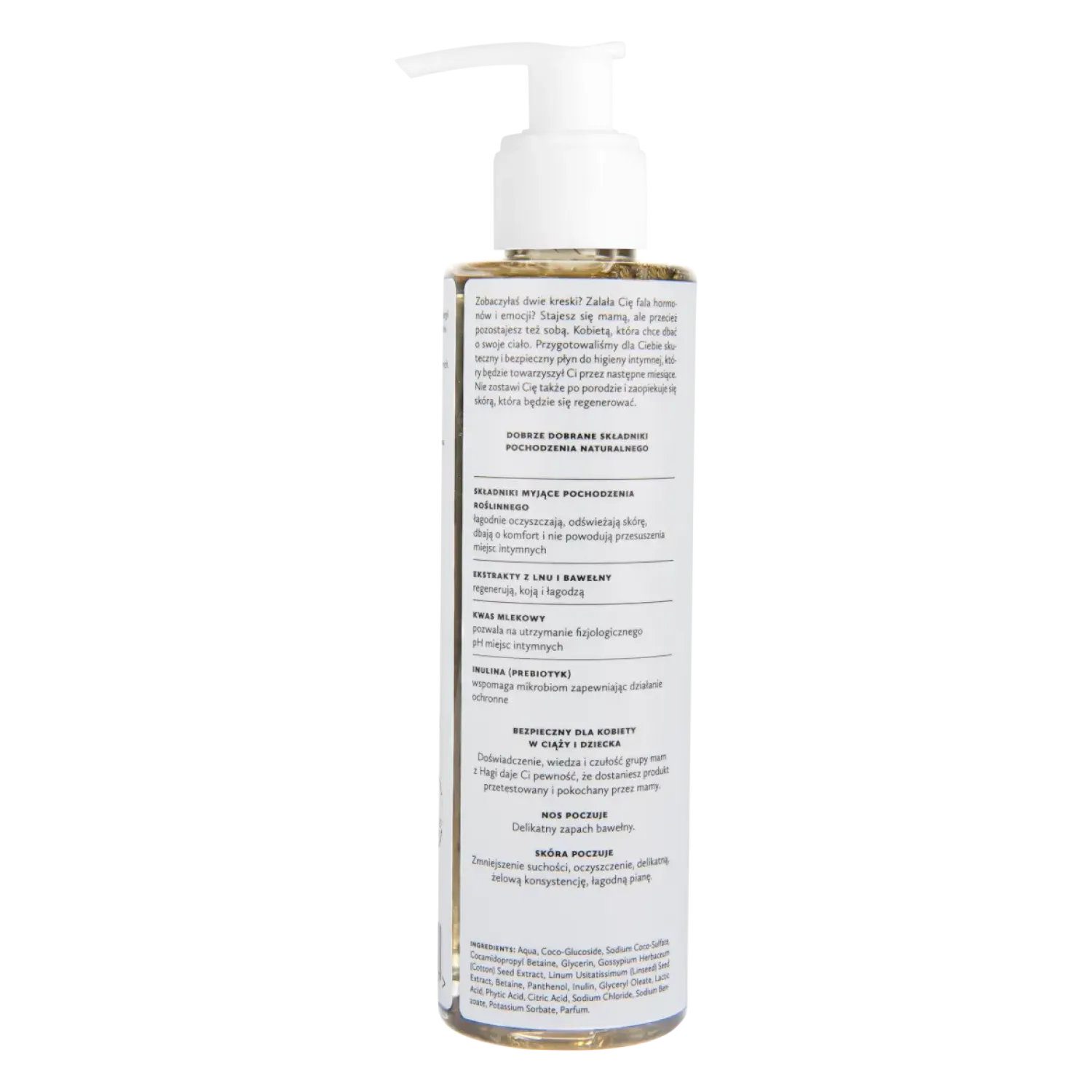 Naturalne Kosmetyki Dla Mam | Hagi Cosmetics Płyn do higieny intymnej dla kobiet w ciąży, 200ml