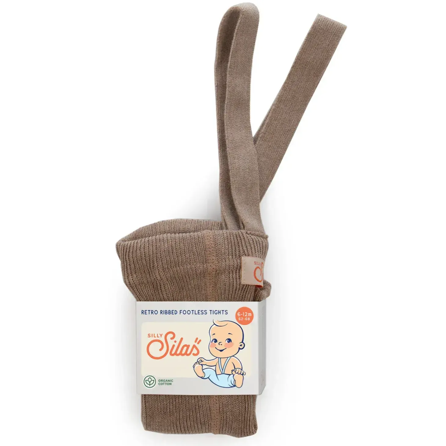 Rajstopki bawełniane bez stópek Footless - Cocoa Blend