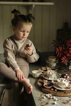 Rajstopki bawełniane bez stópek Footless - Cocoa Blend