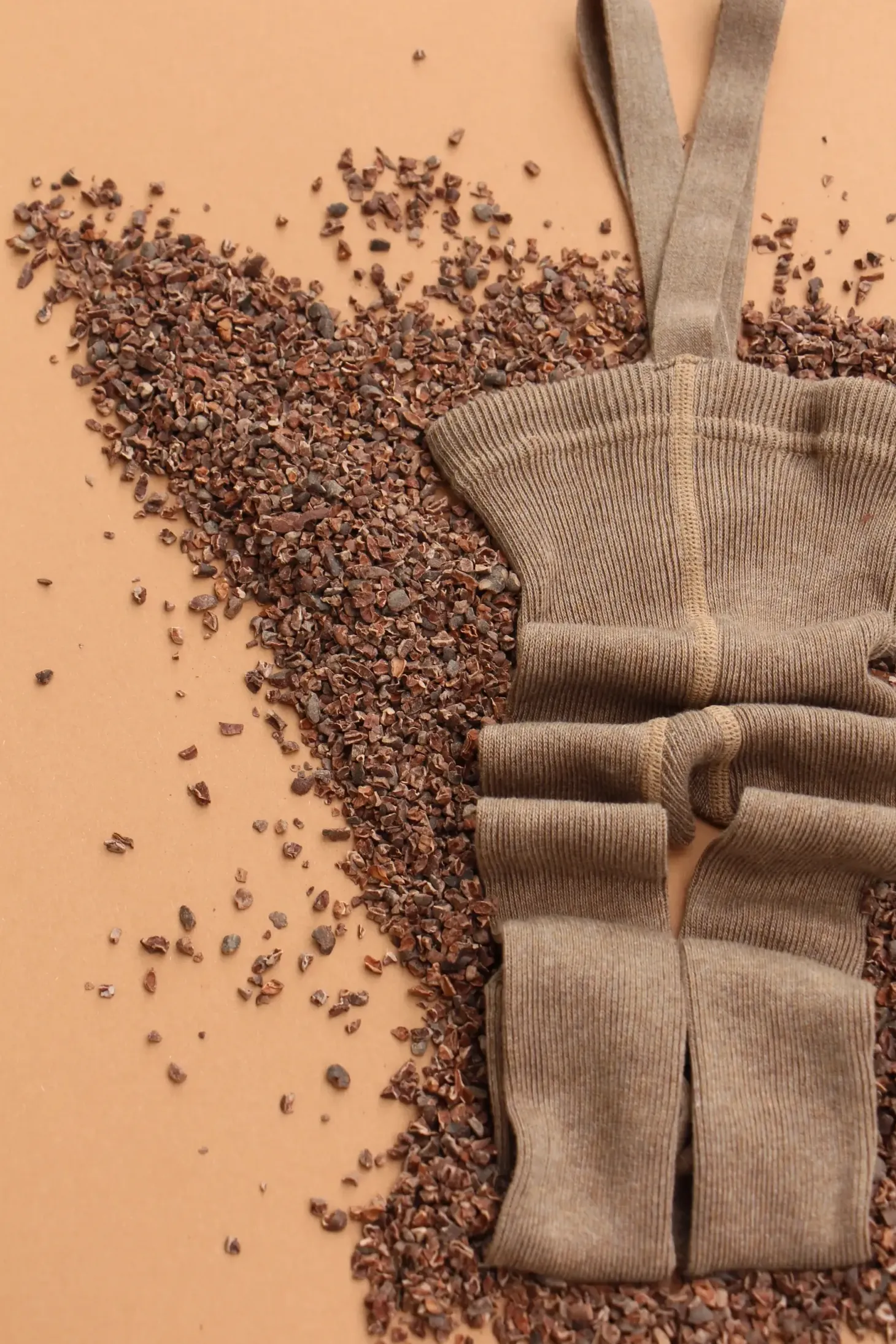 Rajstopki bawełniane bez stópek Footless - Cocoa Blend