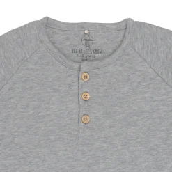 Rampers dziecięcy GOTS - heather grey melange