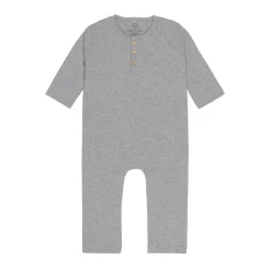 Rampers dziecięcy GOTS - heather grey melange