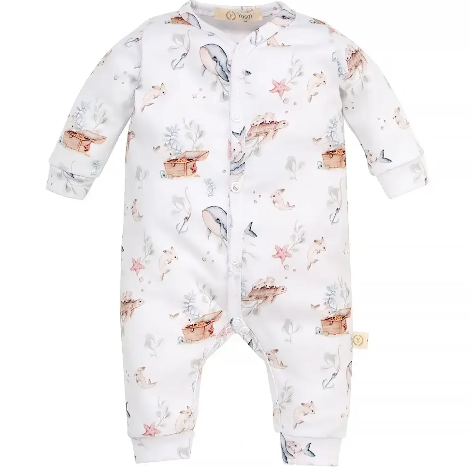 Rampersy|Ubranka Dziecięce | YOSOY Rampers organic cotton - MAGIC OCEAN