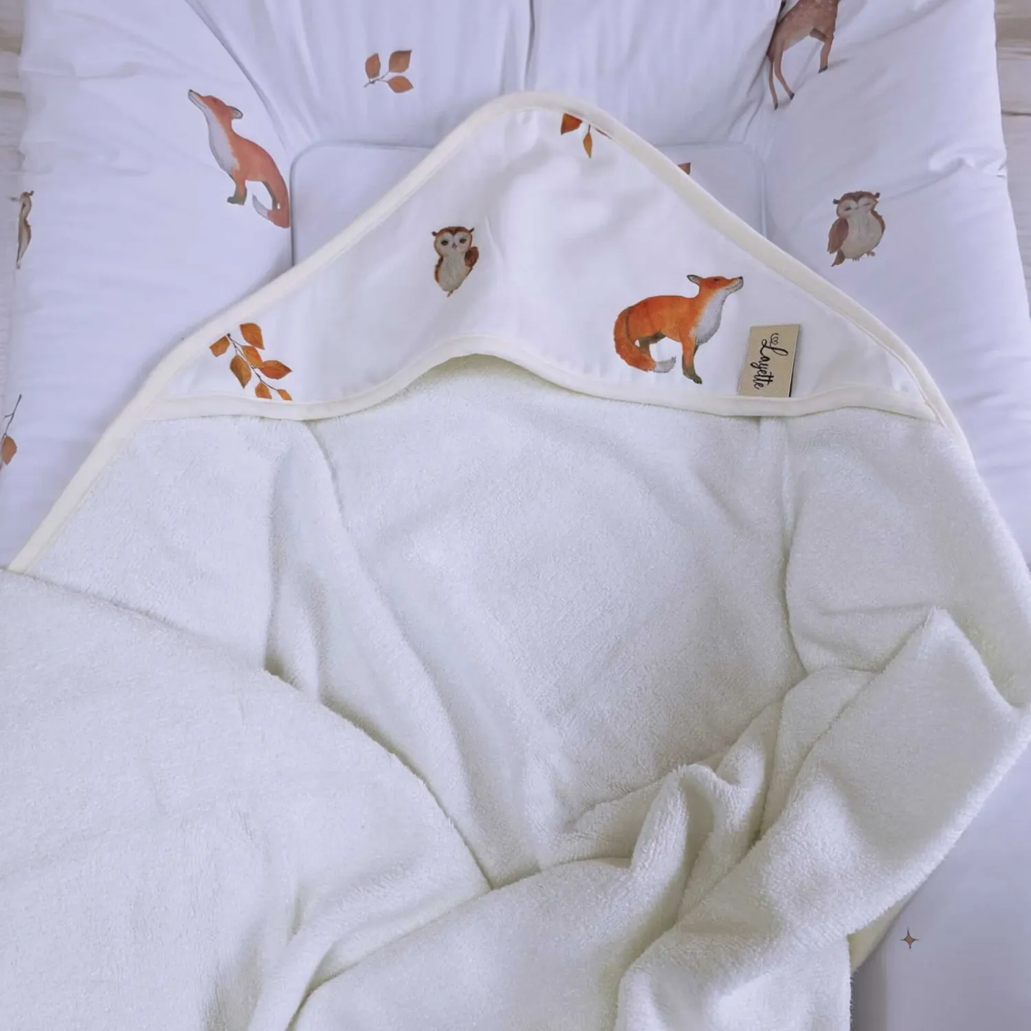 Ręczniki I Myjki|Ręczniki I Myjki | Layette Ręcznik niemowlęcy WOODLAND