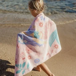 Ręcznik plażowy Dreamy Mermaid Multicolour 60x120 cm