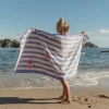 Ręczniki I Myjki|Ręczniki I Myjki | Little Dutch Ręcznik plażowy Dreamy Purple Stripe 60x120 cm