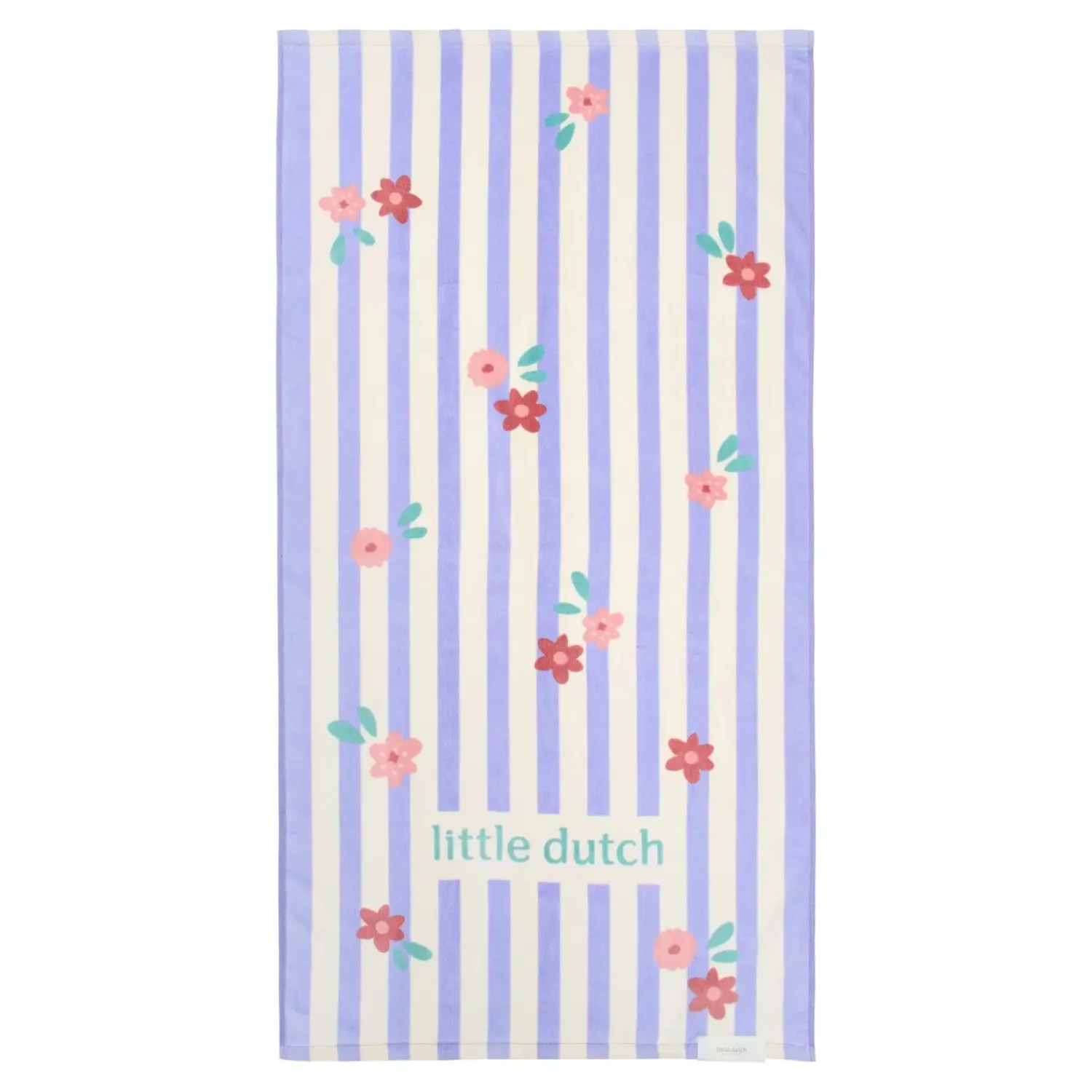 Ręczniki I Myjki|Ręczniki I Myjki | Little Dutch Ręcznik plażowy Dreamy Purple Stripe 60x120 cm
