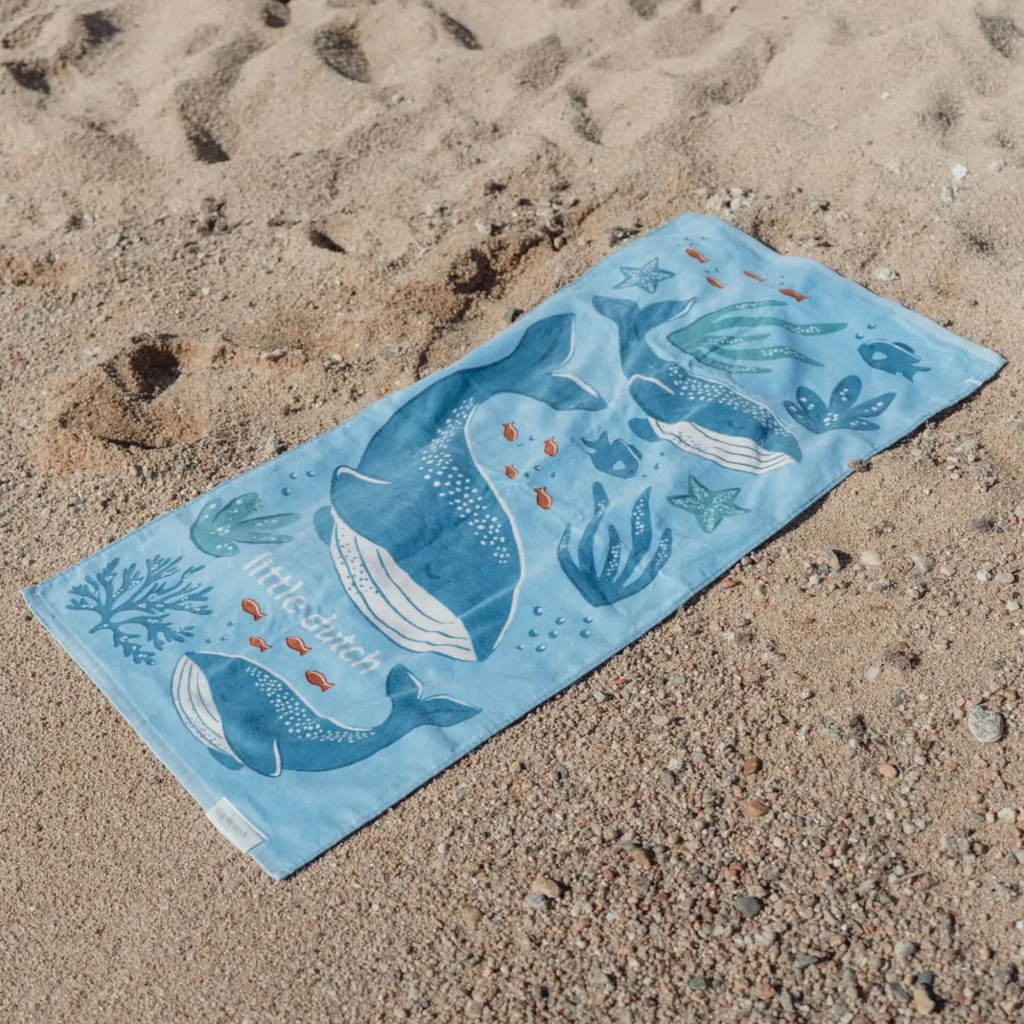 Ręcznik plażowy Ocean World Blue 60x120 cm