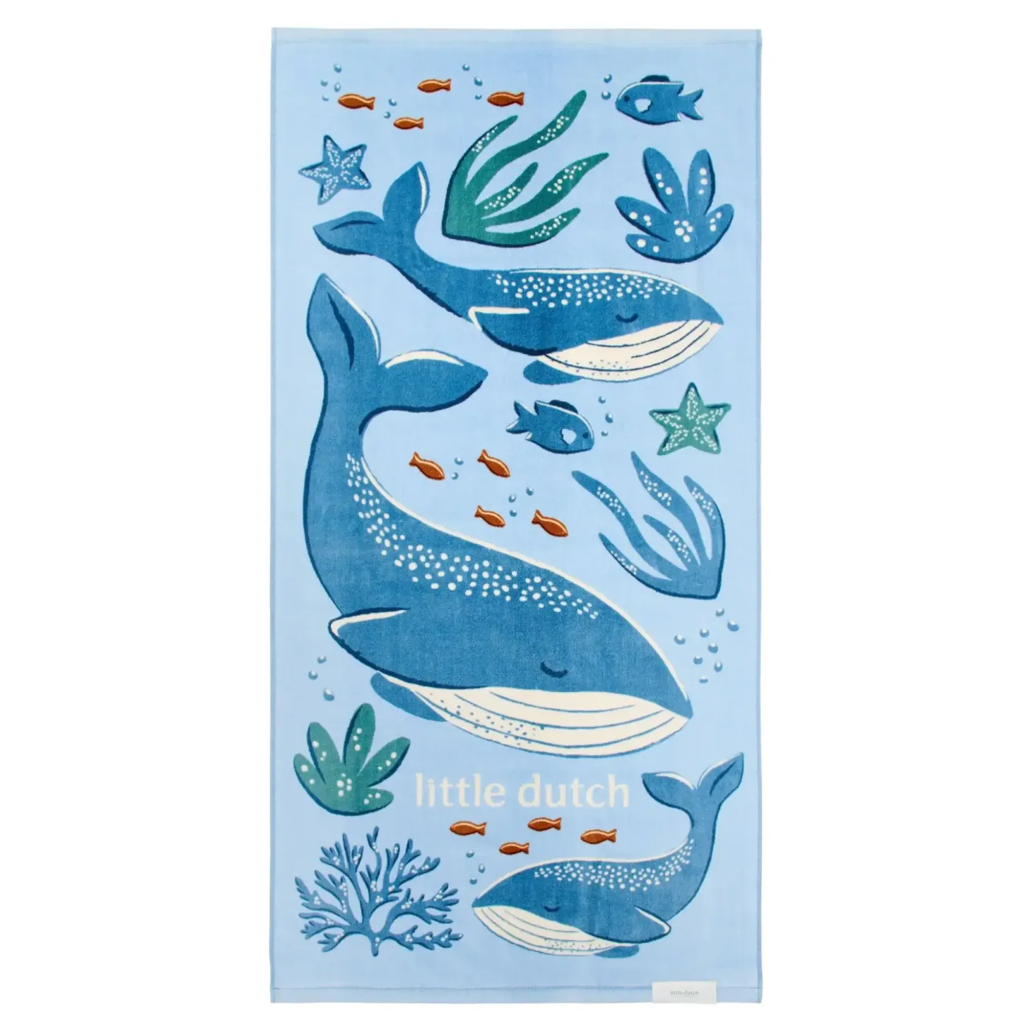 Ręcznik plażowy Ocean World Blue 60x120 cm