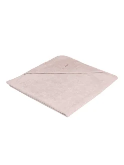 Ręcznik z kapturkiem 90 x 90 cm bambusowo-bawełniany różowy z haftem kolekcja TowelPower