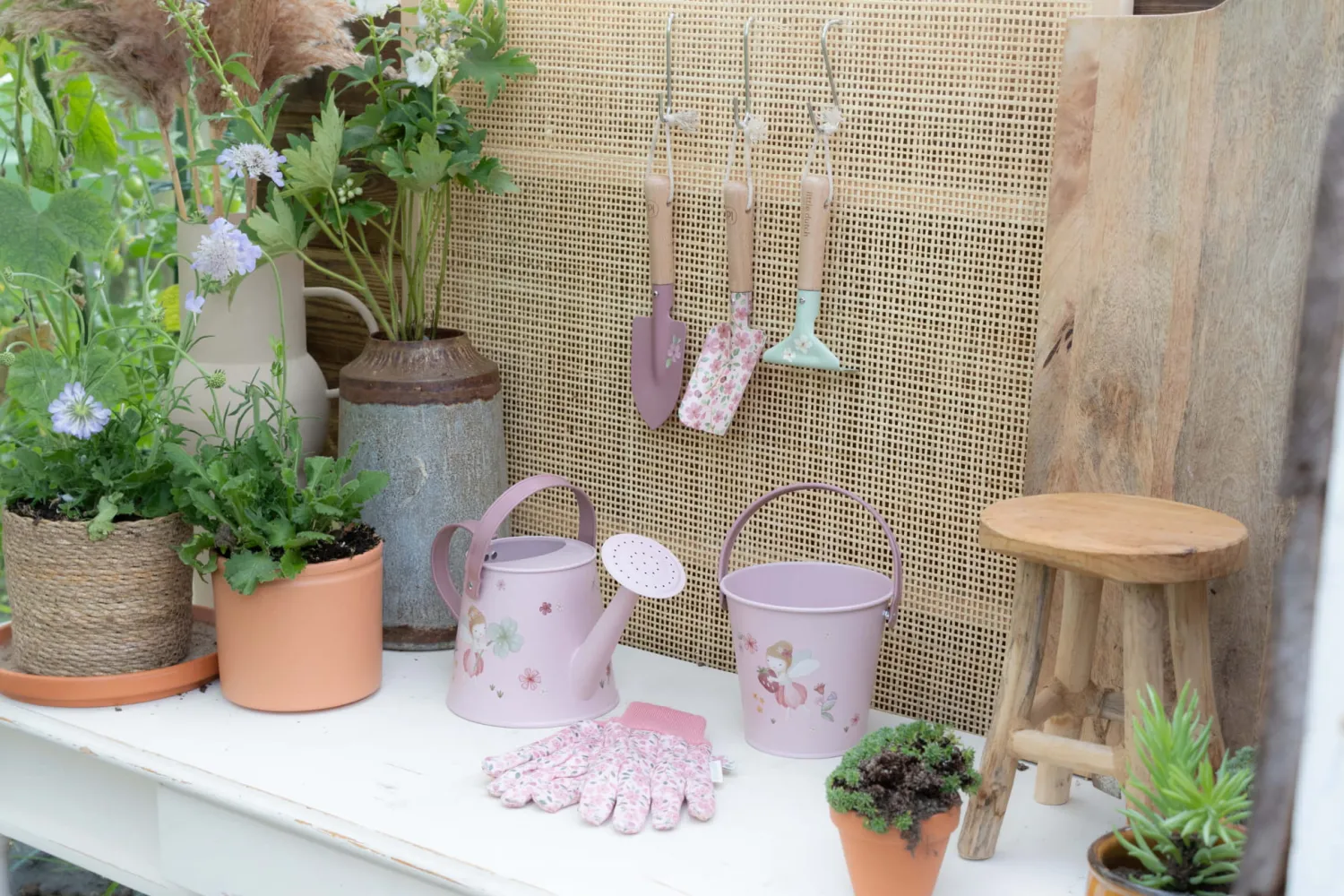 6 Lat+|3 Lata + | Little Dutch Rękawiczki ogrodowe Fairy Garden