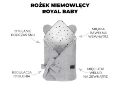 Rożek niemowlęcy Royal Baby Grey-Grey
