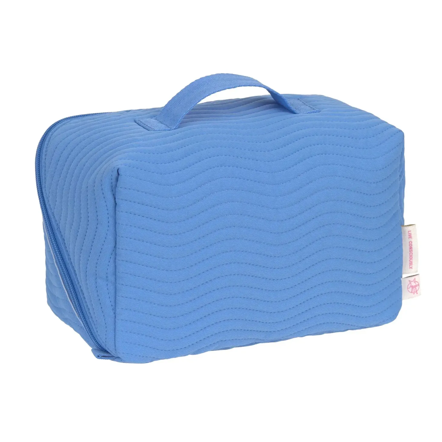 Rozkładana kosmetyczka podróżna organizer - Flex Blue