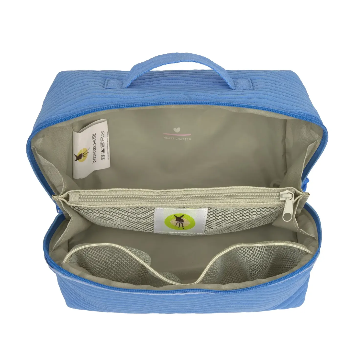 Rozkładana kosmetyczka podróżna organizer - Flex Blue
