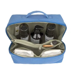 Rozkładana kosmetyczka podróżna organizer - Flex Blue