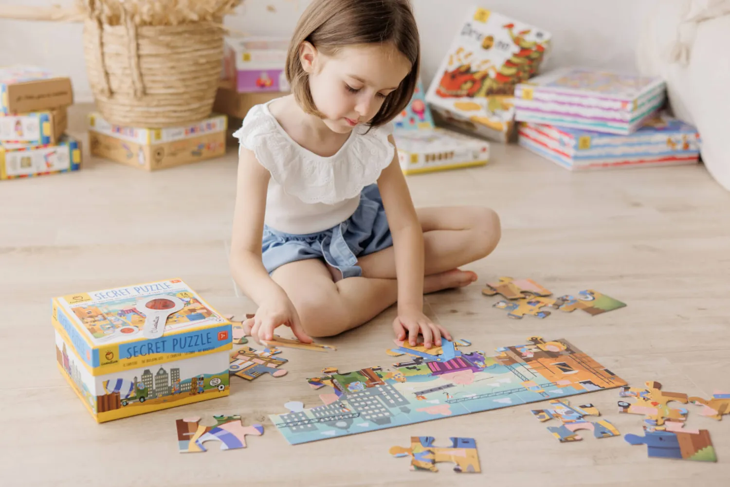 2 Lata +|Puzzle | Ludattica SECRET PUZZLE - puzzle z tajemnicą - PLAC BUDOWY