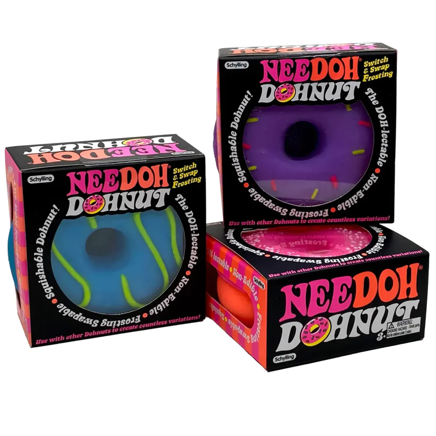 8 Lat+|Sensoryczne | Schylling Sensoryczny gniotek: Donuts NeeDoh