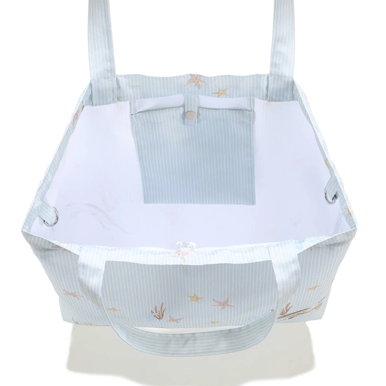Shopper Bag z kieszonką - SEAWORLD by Magdalena Lamparska