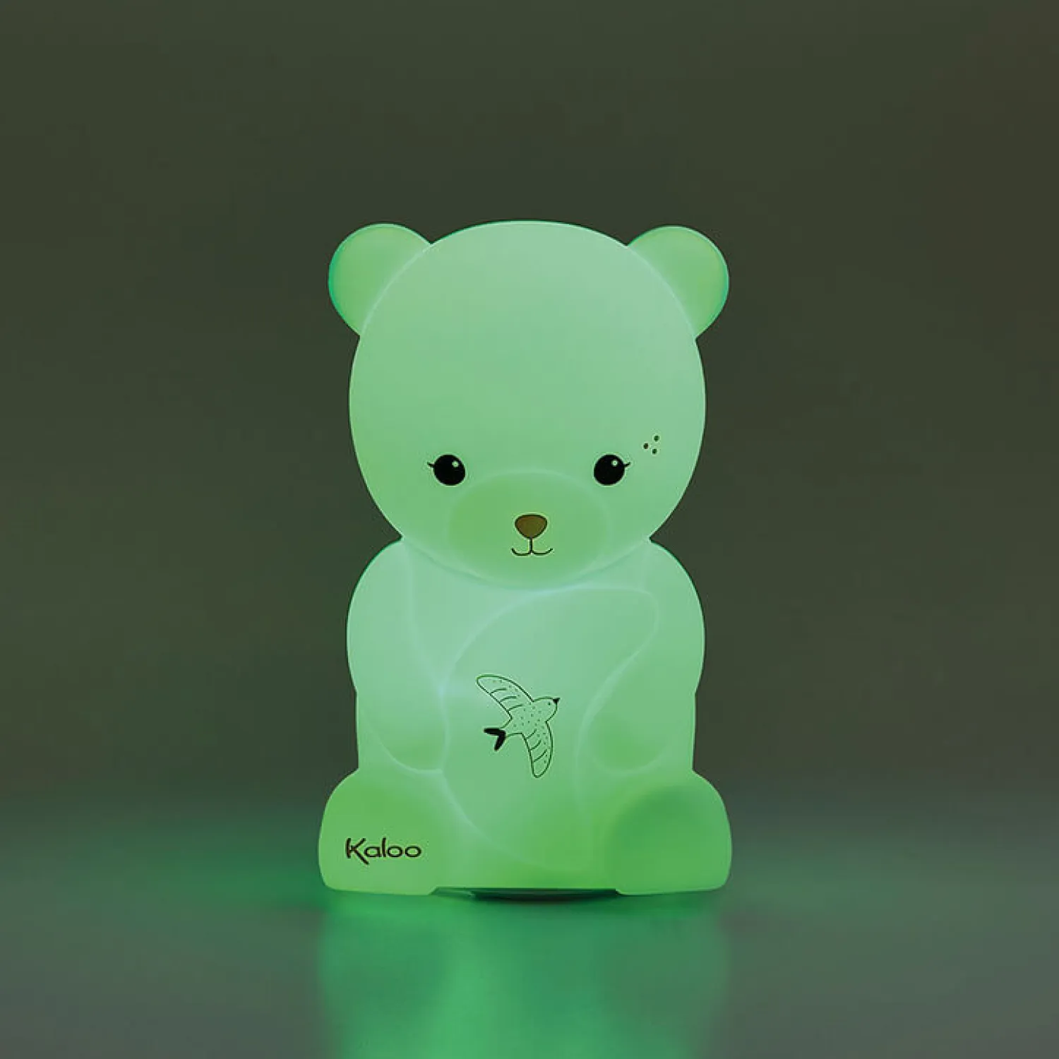 Lampki Nocne|Lampki Nocne | Kaloo Silikonowa lampka nocna dotykowa USB, Miś Intempoler