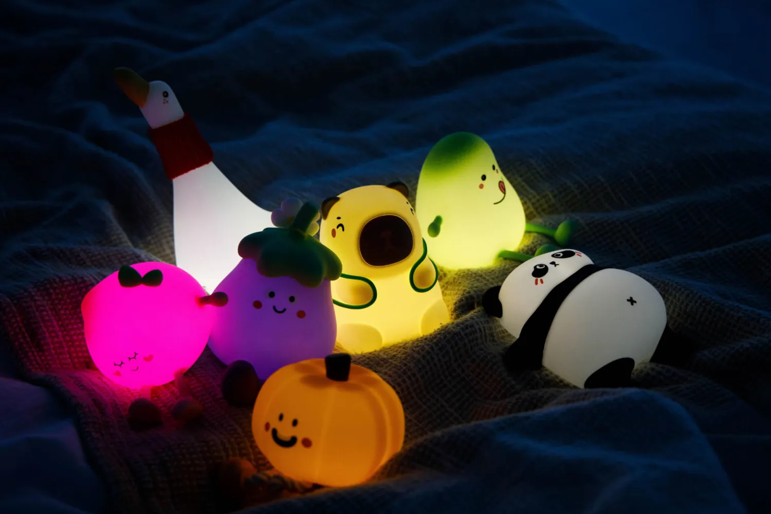 Lampki Nocne|Lampki Nocne | InnoGIO Silikonowa Lampka nocna GIO Pumpkin