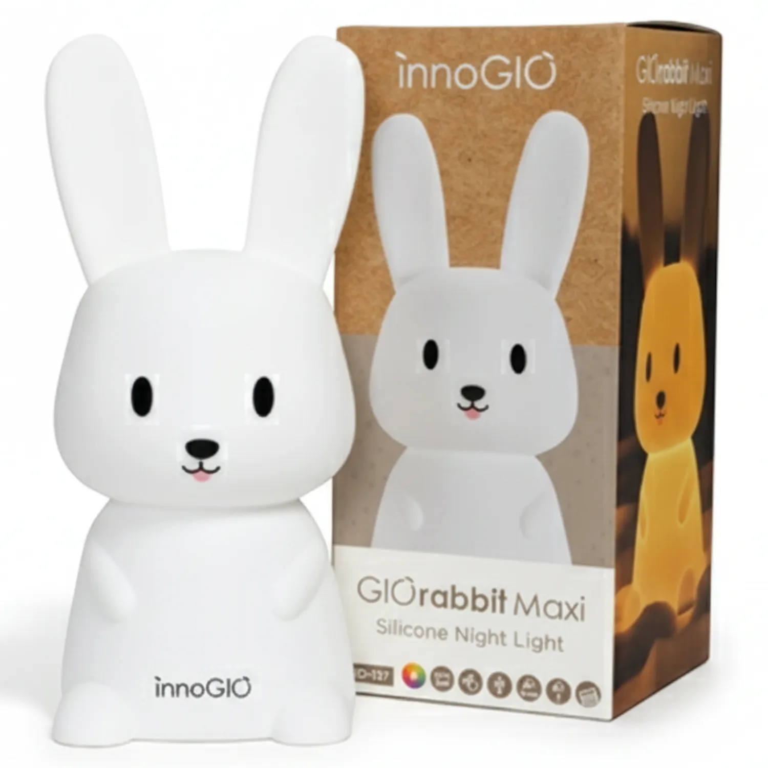 Lampki Nocne|Lampki Nocne | InnoGIO Silikonowa Lampka nocna GIOrabbit Maxi