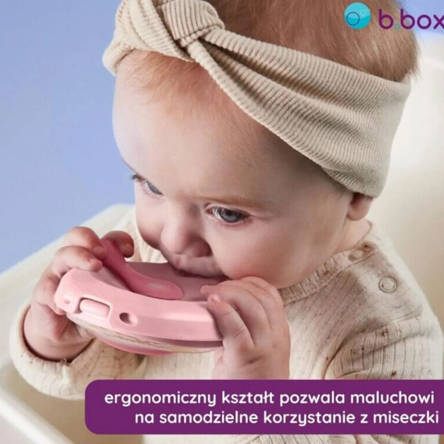 Naczynia Dla Dzieci | b.box Silikonowa miseczka z pokrywką - piwonia