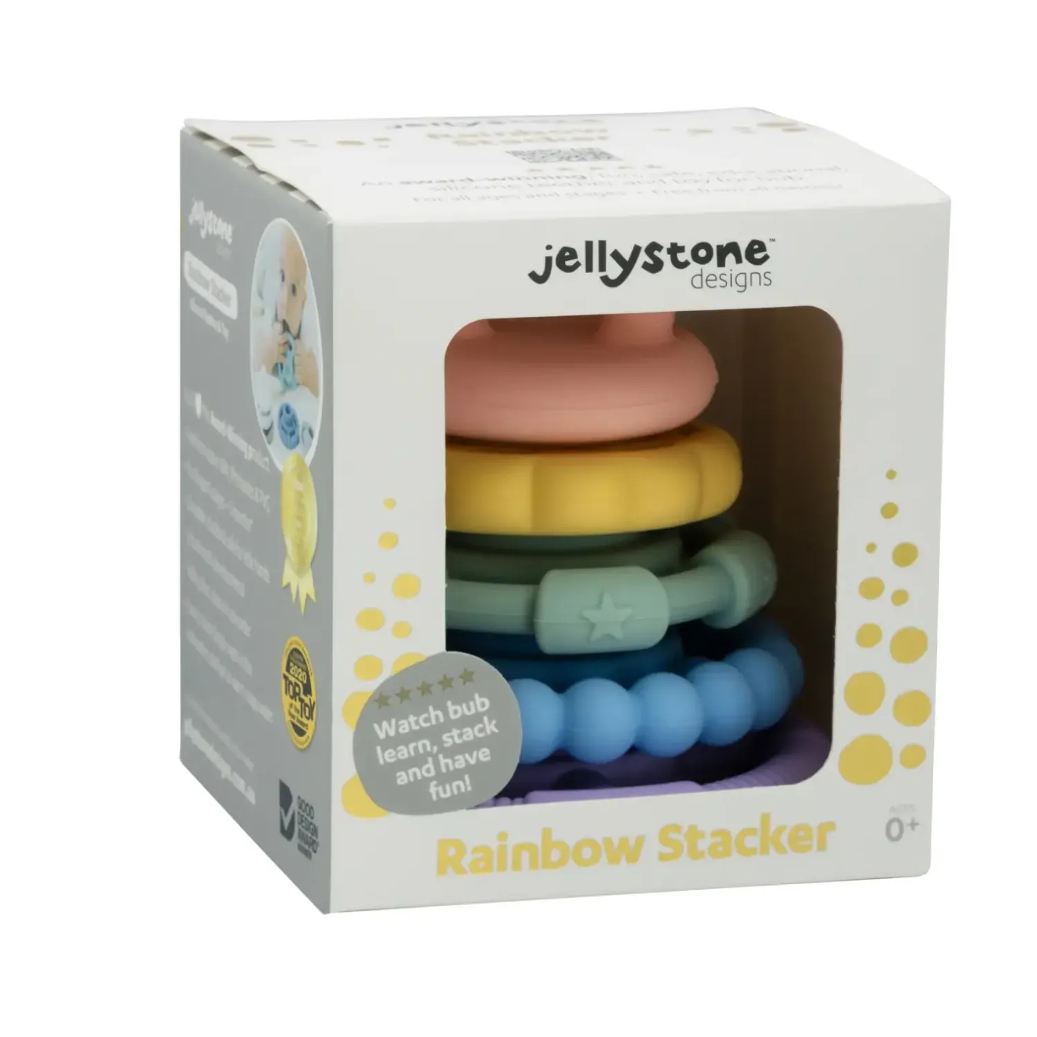 Idealne W Podróży|12M+ | Jellystone Silikonowa wieża gryzak Gelato