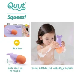 Zabawki Do Kąpieli|12M+ | QUUT Silikonowa zabawka do kąpieli Squeezi Whale