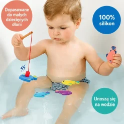 Do Kąpieli|3 Lata + | LUDI Silikonowe rybki do łowienia na magnes