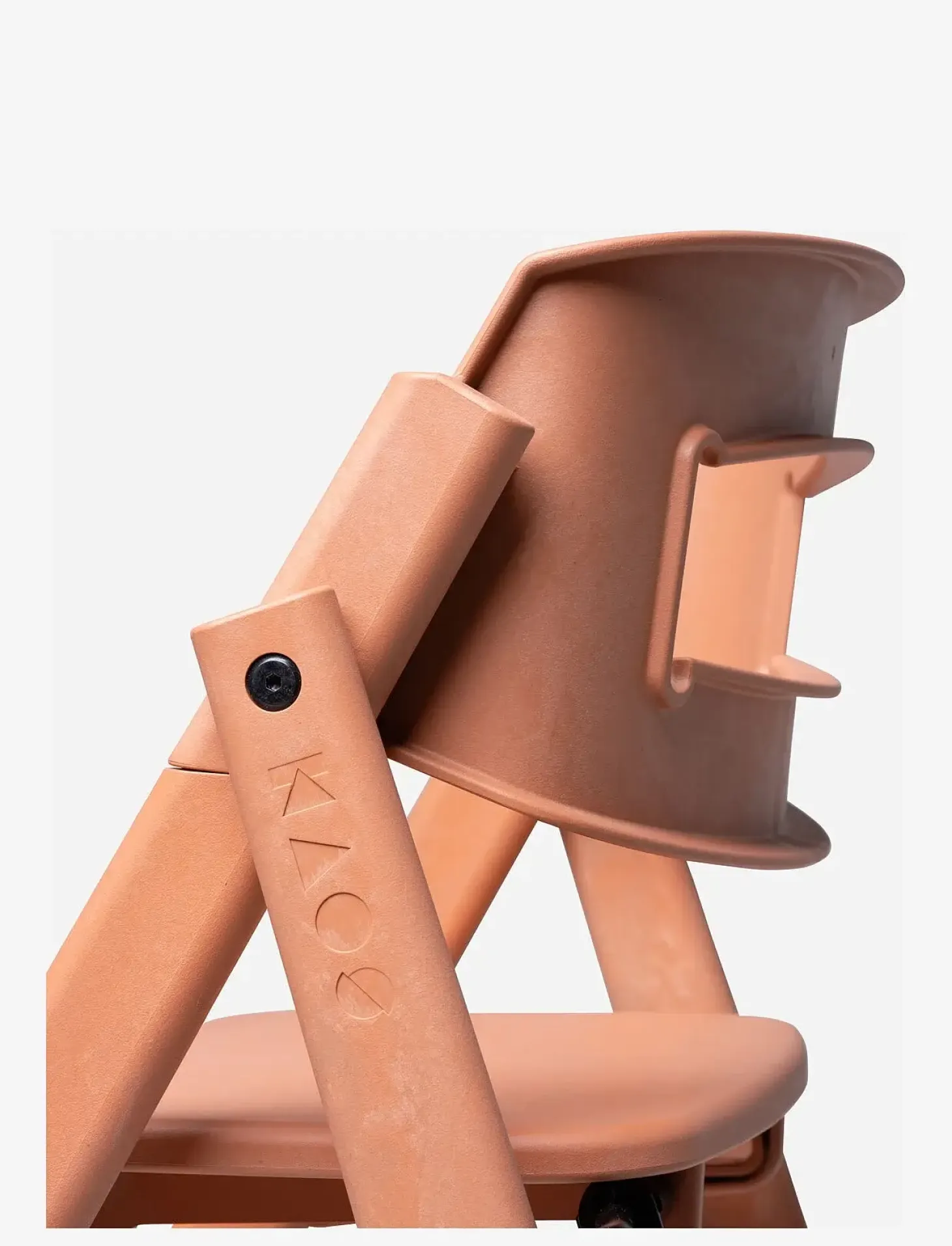 Składane krzesełko do karmienia Klapp - Terracota Pink