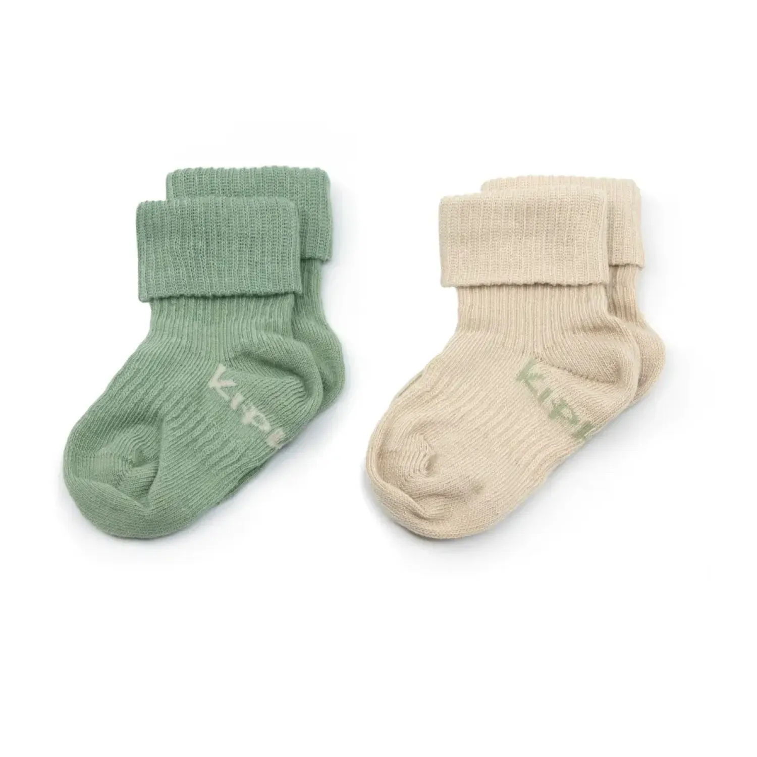 Małe Stópki | KipKep Skarpetki niemowlęce Stay-on-Socks, Calming Green