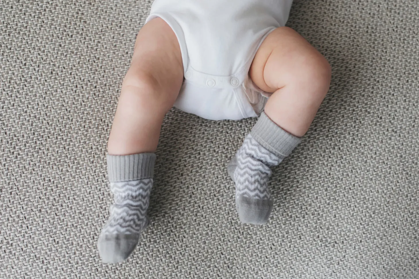 Skarpetki niemowlęce Stay-on-Socks, Grey