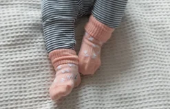 Skarpetki niemowlęce Stay-on-Socks, Party Pink