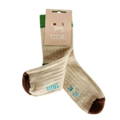 Małe Stópki | TITOT Skarpety dziecięce Solid Toe Brown