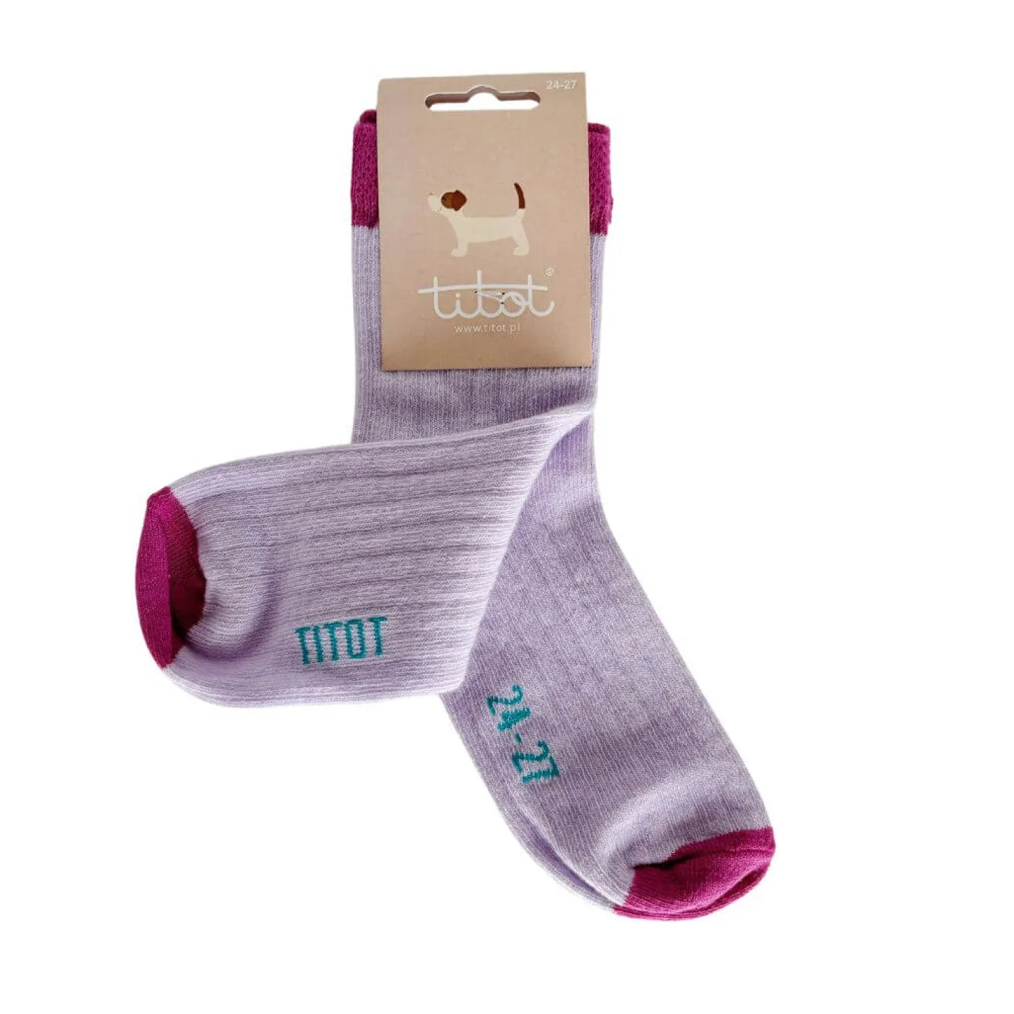 Skarpety dziecięce Solid Toe Purple