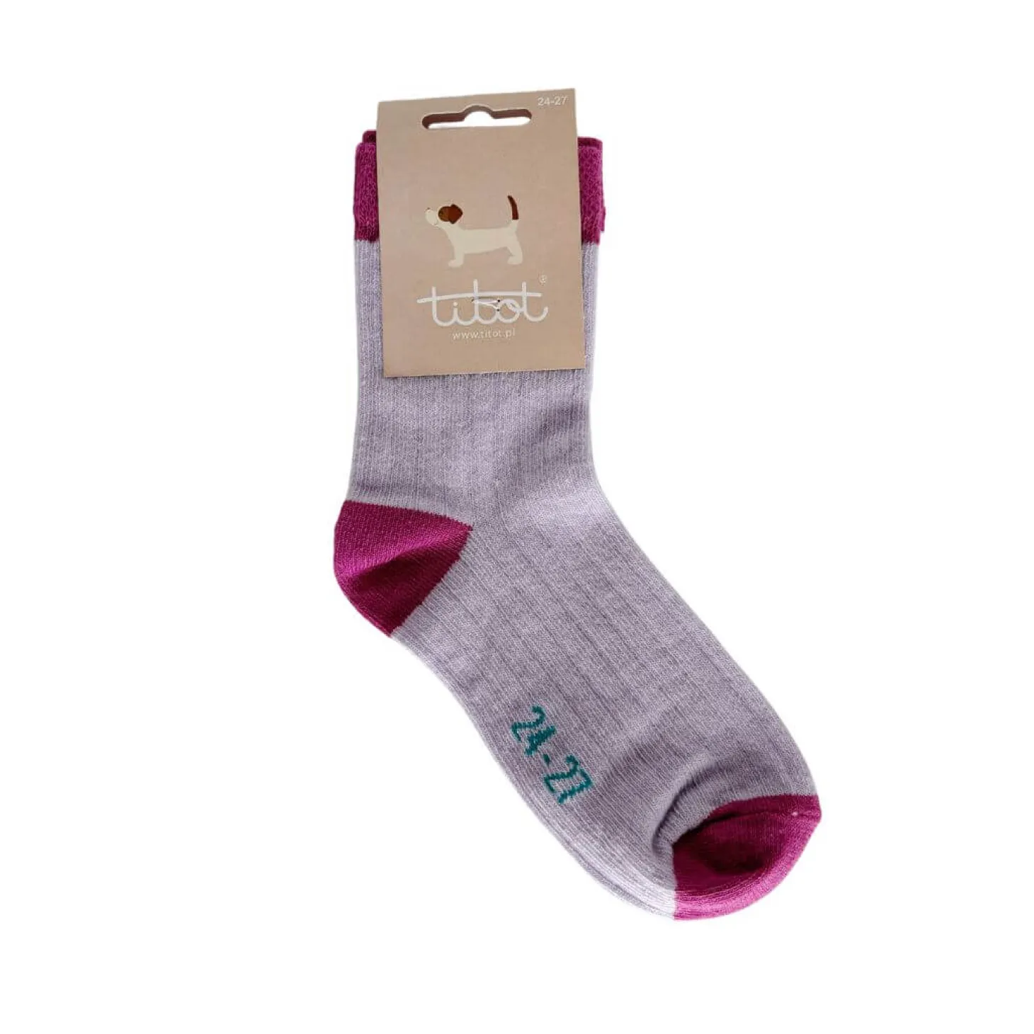 Skarpety dziecięce Solid Toe Purple