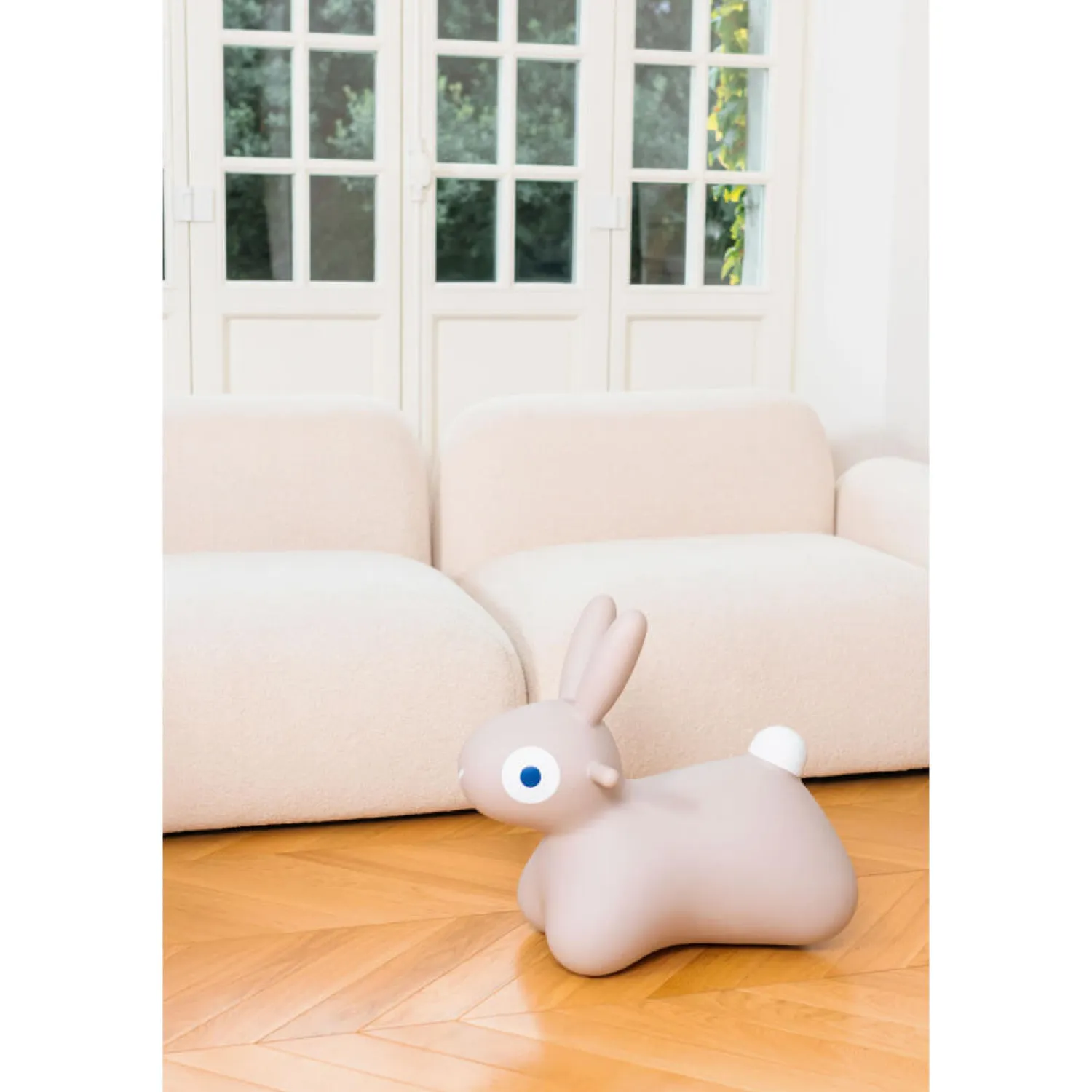 2 Lata +|4 Lata + | QUUT Skoczek Hoppi Bunny - Warm grey