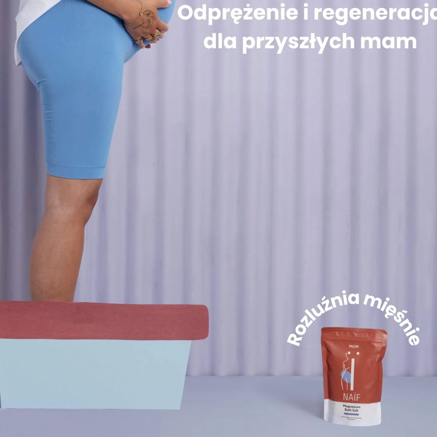 Sól magnezowa do kąpieli dla kobiet w ciąży, 500g