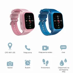 6 Lat+|7 Lat+ | Zazu Smartwatch dla dzieci - Różowy