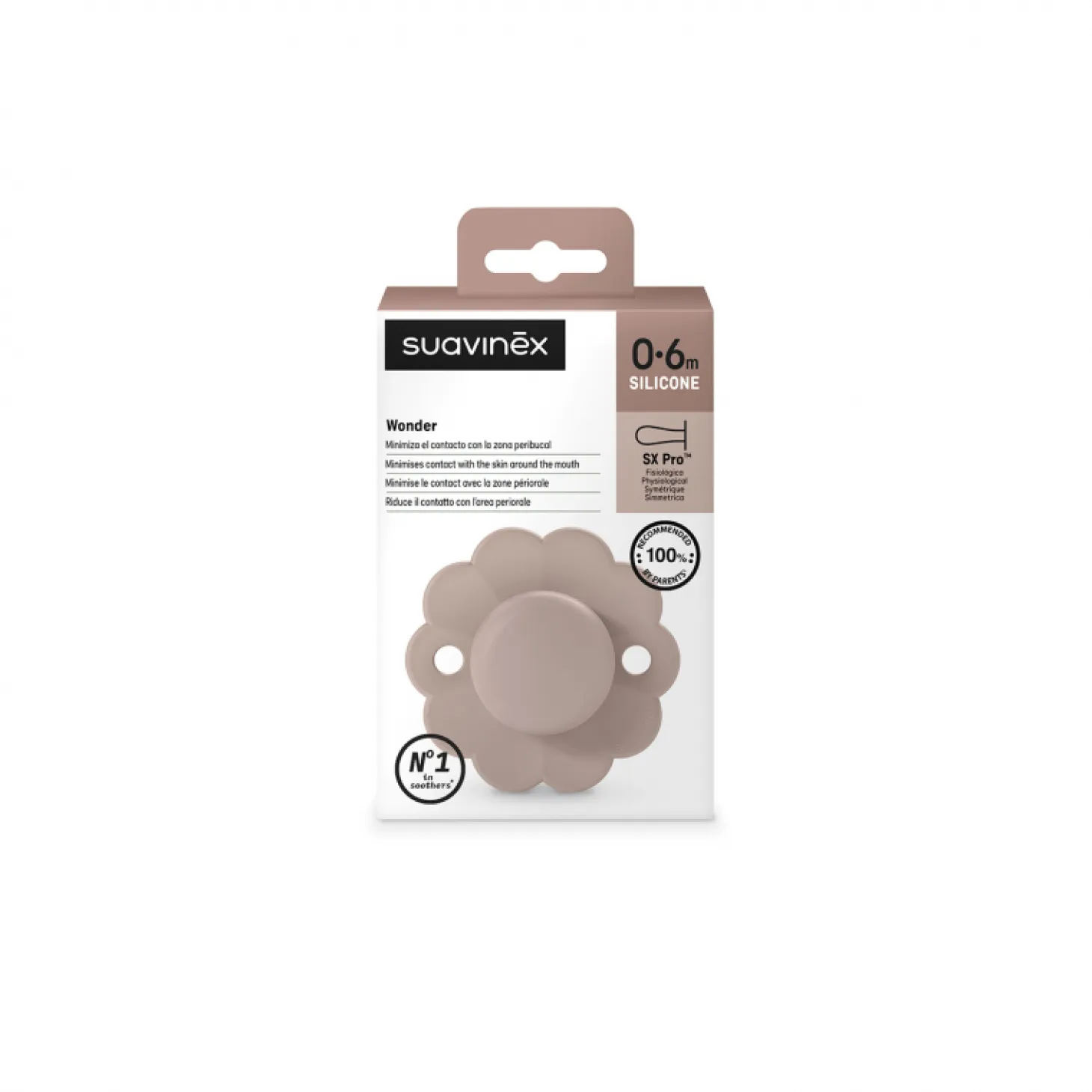 Smoczek fizjologiczny SX Pro WONDER - pale mauve