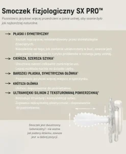 Smoczek fizjologiczny SX Pro Birdies 0-6m - różowy, 2szt.