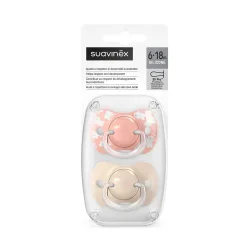 Smoczki|Smoczki | Suavinex Smoczek fizjologiczny SX Pro Wild & Free - różowy, 2szt.