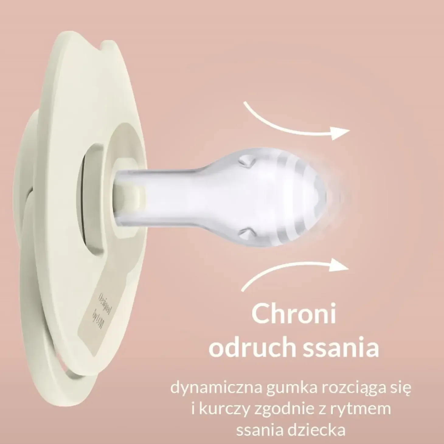 Smoczek silikonowy dynamiczny LOVI Prime, 2szt. - Coconut, Ivory